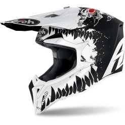 Casco Bambino Moto Cross Enduro Airoh WRAAP YOUTH Beast Opaco