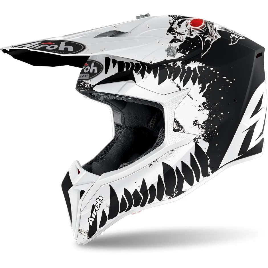 Casco Bambino Moto Cross Enduro Airoh WRAAP YOUTH Beast Opaco 3 Casco Bambino Moto Cross Enduro Airoh WRAAP YOUTH Beast Opaco