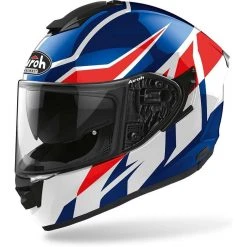 Casco Integrale Doppia Visiera Moto Airoh ST 501 FROST Blu Rosso Lucido