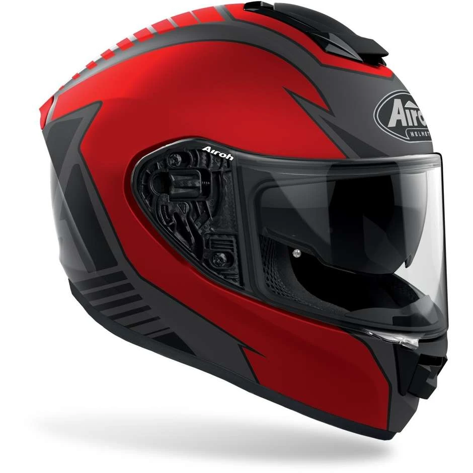 Casco Integrale Doppia Visiera Moto Airoh ST 501 TYPE Rosso Opaco 5 Casco Integrale Doppia Visiera Moto Airoh ST 501 TYPE Rosso Opaco - immagine 3