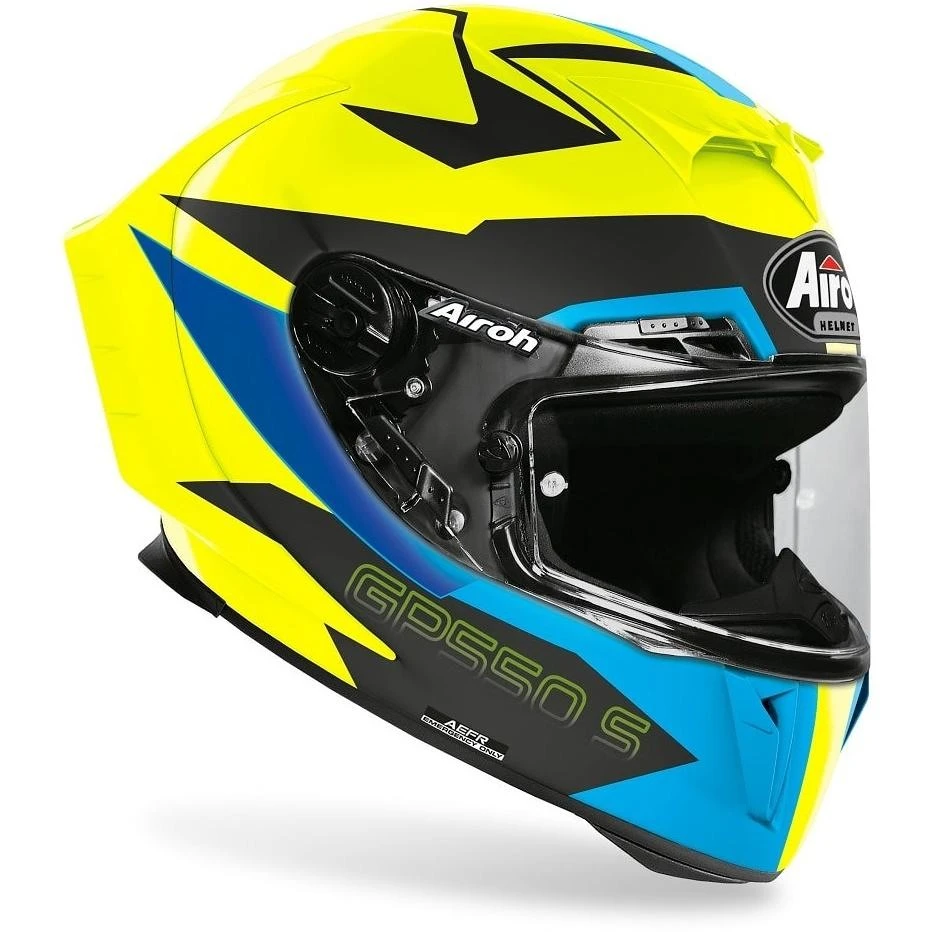 Casco Integrale In Fibra Moto Airoh GP550 S Vektor Blu Opaco 4 Casco Integrale In Fibra Moto Airoh GP550 S Vektor Blu Opaco - immagine 2