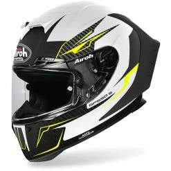 Casco Integrale In Fibra Moto Airoh GP550 S Venom Bianco Opaco
