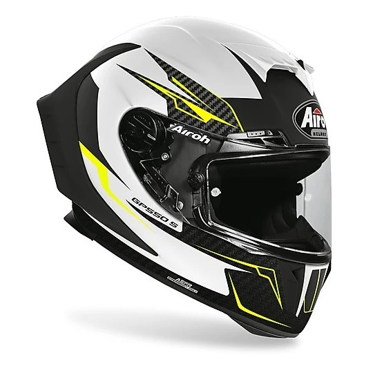 Casco Integrale In Fibra Moto Airoh GP550 S Venom Bianco Opaco 4 Casco Integrale In Fibra Moto Airoh GP550 S Venom Bianco Opaco - immagine 2