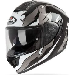 Casco Integrale Moto Airoh ST 501 BIONIC Bianco Lucido Cromo