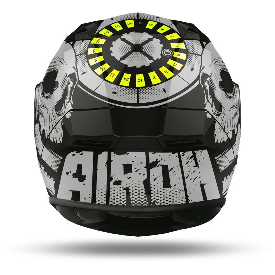 Casco Integrale Moto Airoh VALOR Akuna Giallo Fluo Lucido 4 Casco Integrale Moto Airoh VALOR Akuna Giallo Fluo Lucido - immagine 2