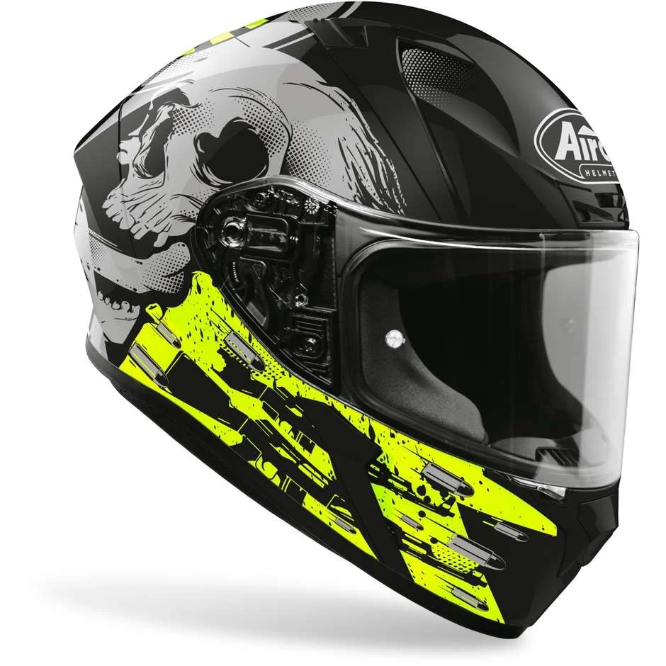 Casco Integrale Moto Airoh VALOR Akuna Giallo Fluo Lucido 5 Casco Integrale Moto Airoh VALOR Akuna Giallo Fluo Lucido - immagine 3