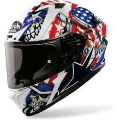 Casco Integrale Moto Airoh VALOR Uncle Sam Bianco Opaco