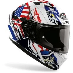 Casco Integrale Moto Airoh VALOR Uncle Sam Bianco Opaco -Vendite Airoh casco integrale moto airoh valor uncle sam bianco opaco 130946