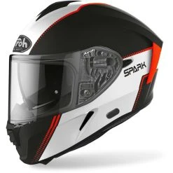 Casco Integrale Moto Doppia Visiera Airoh SPARK Flow Arancio Opaco