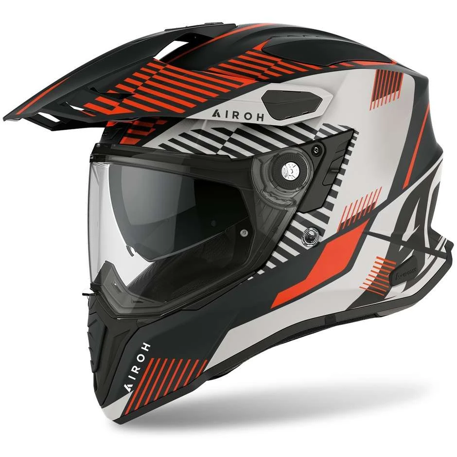 Casco Integrale On-Off Moto Touring Airoh COMMANDER Boost Arancio Opaco 3 Casco Integrale On-Off Moto Touring Airoh COMMANDER Boost Arancio Opaco
