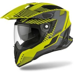 Casco Integrale On-Off Moto Touring Airoh COMMANDER Boost Giallo Opaco