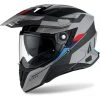 Casco Integrale On-Off Moto Touring Airoh COMMANDER Skill Grigio Opaco