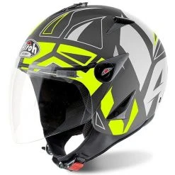 Casco Jet Moto Airoh JT CONVERT Giallo Opaco