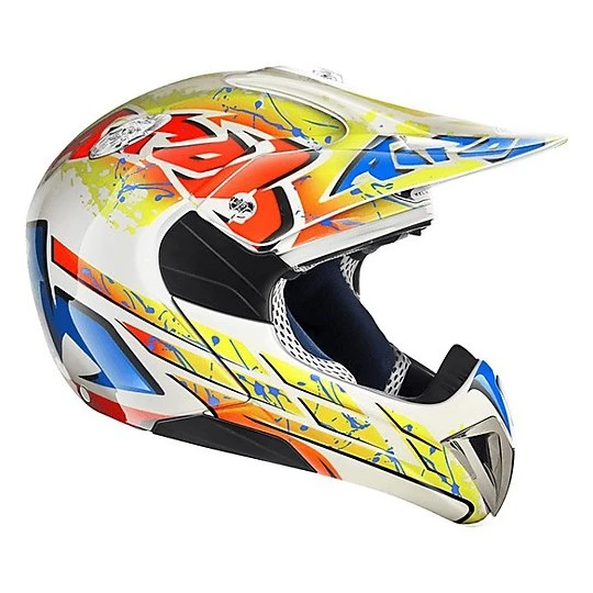Casco Moto Cross Airoh Junior Da Bambino MR Cross Carnival 4 Casco Moto Cross Airoh Junior Da Bambino MR Cross Carnival - immagine 2