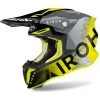 Casco Moto Cross Enduro Airoh TWIST 2.0 Bit Giallo Lucido