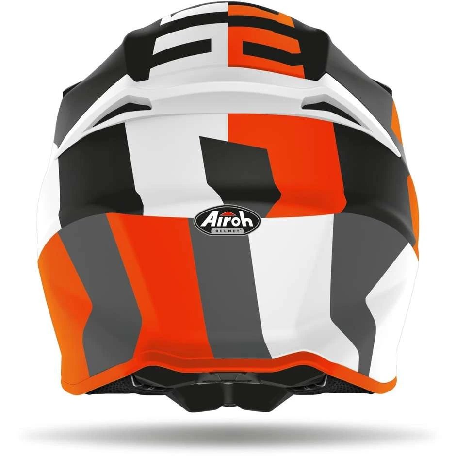 Casco Moto Cross Enduro Airoh TWIST 2.0 Frame Arancio Opaco 4 Casco Moto Cross Enduro Airoh TWIST 2.0 Frame Arancio Opaco - immagine 2