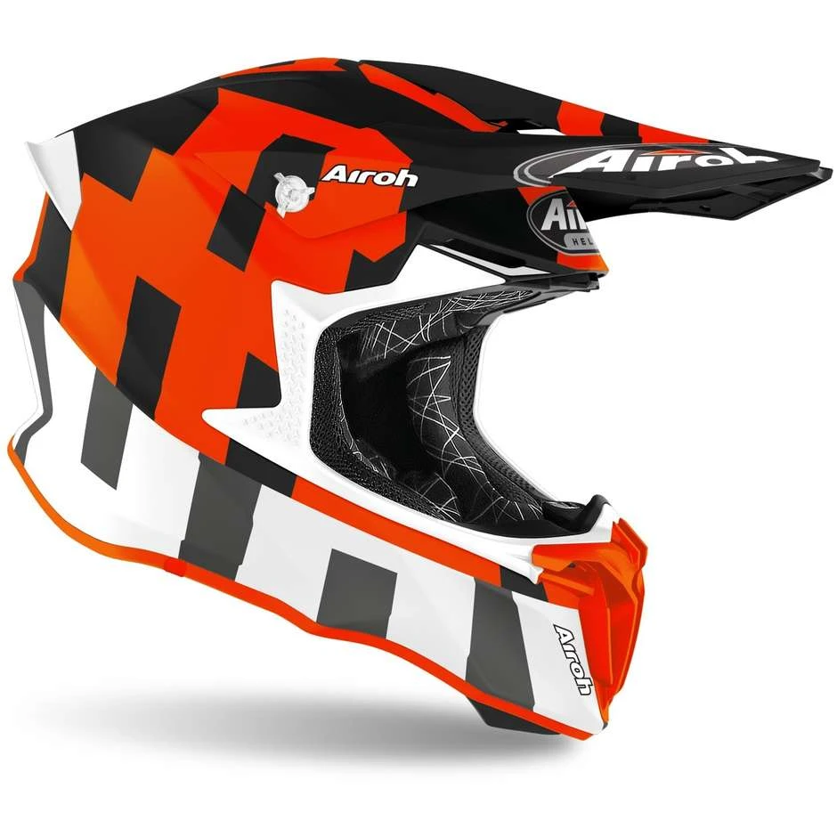 Casco Moto Cross Enduro Airoh TWIST 2.0 Frame Arancio Opaco 5 Casco Moto Cross Enduro Airoh TWIST 2.0 Frame Arancio Opaco - immagine 3