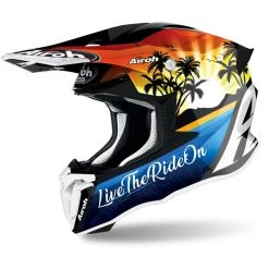 Casco Moto Cross Enduro Airoh TWIST 2.0 LAZYBOY Lucido