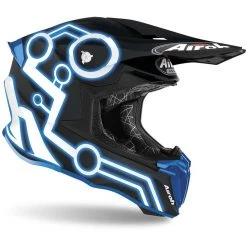 Casco Moto Cross Enduro Airoh TWIST 2.0 Neon Blu Opaco -Vendite Airoh casco moto cross enduro airoh twist 2 0 neon blu opaco 131083