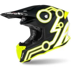 Casco Moto Cross Enduro Airoh TWIST 2.0 Neon Giallo Opaco