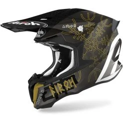 Casco Moto Cross Enduro Airoh TWIST 2.0 Sword Lucido Opaco