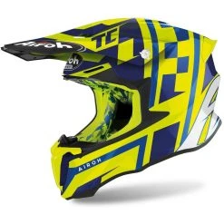 Casco Moto Cross Enduro Airoh TWIST 2.0 TC21 Giallo Lucido