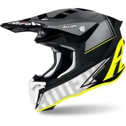 Casco Moto Cross Enduro Airoh TWIST 2.0 TECH Giallo Opaco