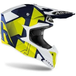 Casco Moto Cross Enduro Airoh WRAAP Raze Blu Lucido -Vendite Airoh casco moto cross enduro airoh wraap raze blu lucido 131939