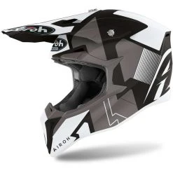 Casco Moto Cross Enduro Airoh WRAAP Raze Nero Opaco