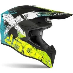 Casco Moto Cross Enduro Airoh WRAAP Smile Giallo Opaco -Vendite Airoh casco moto cross enduro airoh wraap smile giallo opaco 132331