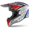 Casco Moto Cross Enduro Airoh WRAAP Street Grigio Metal Lucido