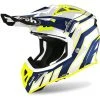 Casco Moto Cross Enduro In Fibra Airoh AVIATOR ACE ART Blu Lucido