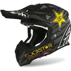 Casco Moto Cross Enduro In Fibra Airoh AVIATOR ACE Rockstar 2020 Opaco
