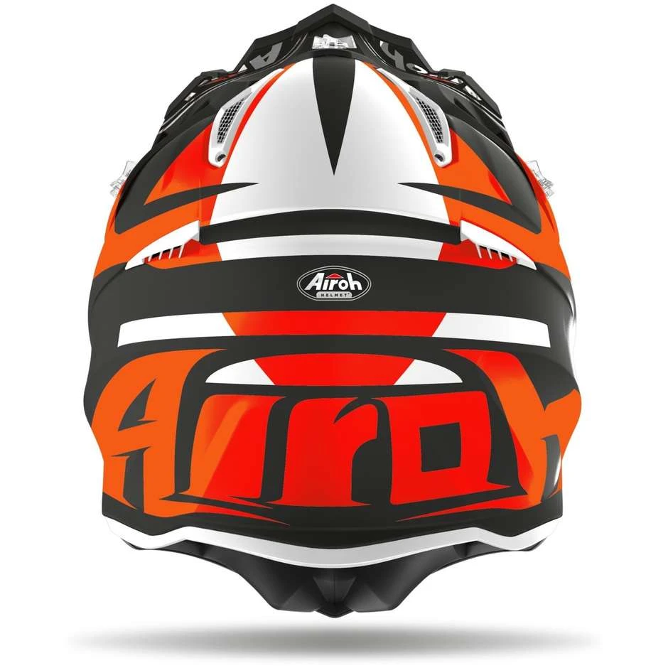 Casco Moto Cross Enduro In Fibra Airoh AVIATOR ACE Trick Arancio Opaco 4 Casco Moto Cross Enduro In Fibra Airoh AVIATOR ACE Trick Arancio Opaco - immagine 2