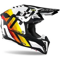 Casco Moto Cross Enduro In Fibra HPC Airoh AVIATOR 3 Rainbow Bianco 7 Casco Moto Cross Enduro In Fibra HPC Airoh AVIATOR 3 Rainbow Bianco -Vendite Airoh casco moto cross enduro in fibra hpc airoh aviator 3 rainbow bianco 107302