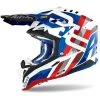 Casco Moto Cross Enduro In Fibra HPC Airoh AVIATOR 3 Rainbow Blu Rosso -Vendite Airoh casco moto cross enduro in fibra hpc airoh aviator 3 rainbow blu rosso 107303