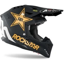 Casco Moto Cross Enduro In Fibra HPC Airoh AVIATOR 3 RockStar 22 Opaco -Vendite Airoh casco moto cross enduro in fibra hpc airoh aviator 3 rockstar 22 opaco 131946