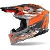 Casco Moto Cross Enduro In Fibra HPC Airoh AVIATOR 3 Wave Arancio Lucido Chrome -Vendite Airoh casco moto cross enduro in fibra hpc airoh aviator 3 wave arancio lucido chrome 107314