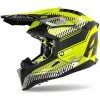 Casco Moto Cross Enduro In Fibra HPC Airoh AVIATOR 3 Wave Giallo Opaco -Vendite Airoh casco moto cross enduro in fibra hpc airoh aviator 3 wave giallo opaco 107316