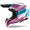 Casco Moto Cross Enduro In Fibra HPC Airoh AVIATOR 3 Wave Rosa Lucido Chrome -Vendite Airoh casco moto cross enduro in fibra hpc airoh aviator 3 wave rosa lucido chrome 107322