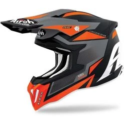 Casco Moto Cross Enduro In Fibra HPC Airoh STRYCKER Axe Arancio Opaco