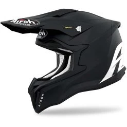 Casco Moto Cross Enduro In Fibra HPC Airoh STRYCKER Color Nero Opaco