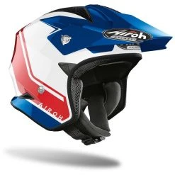 Casco Moto In Fibra On-Off Urban Jet Airoh TRR S Keen Blu Rosso Lucido -Vendite Airoh casco moto in fibra on off urban jet airoh trr s keen blu rosso lucido 131967