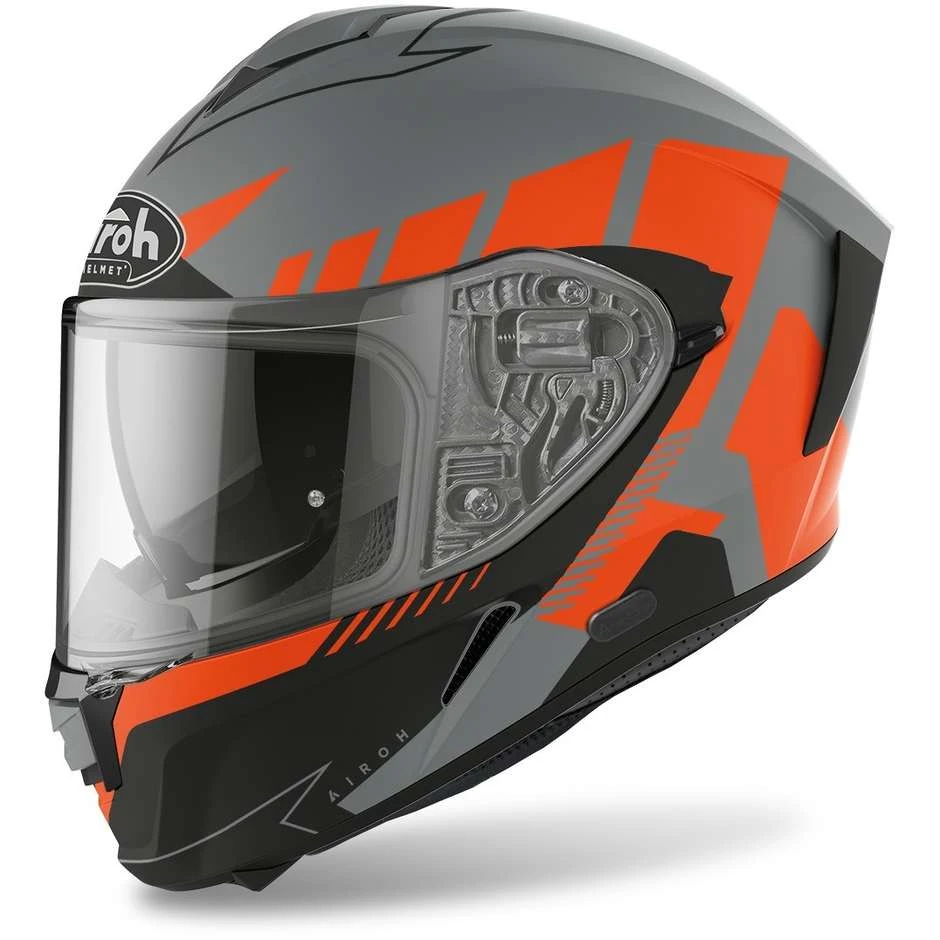 Casco Moto Integrale Airoh SPARK Rise Arancio Opaco 3 Casco Moto Integrale Airoh SPARK Rise Arancio Opaco