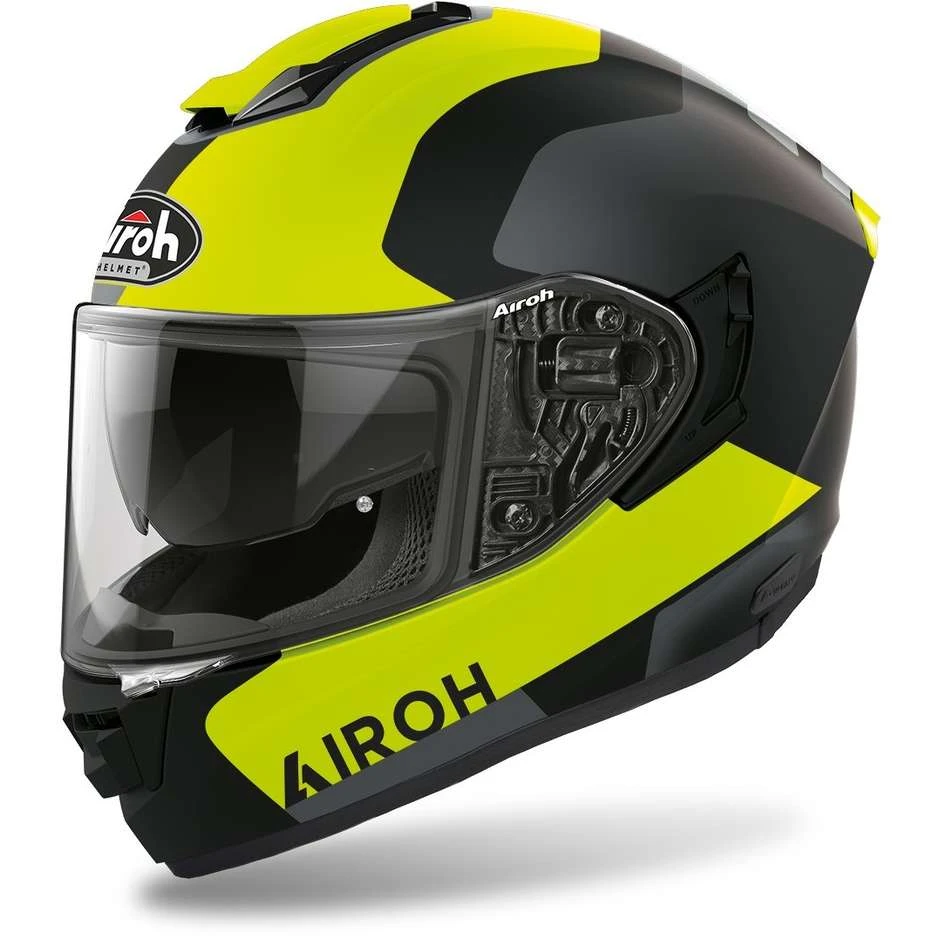 Casco Moto Integrale In Fibra Airoh ST 501 Dock Giallo Opaco 3 Casco Moto Integrale In Fibra Airoh ST 501 Dock Giallo Opaco