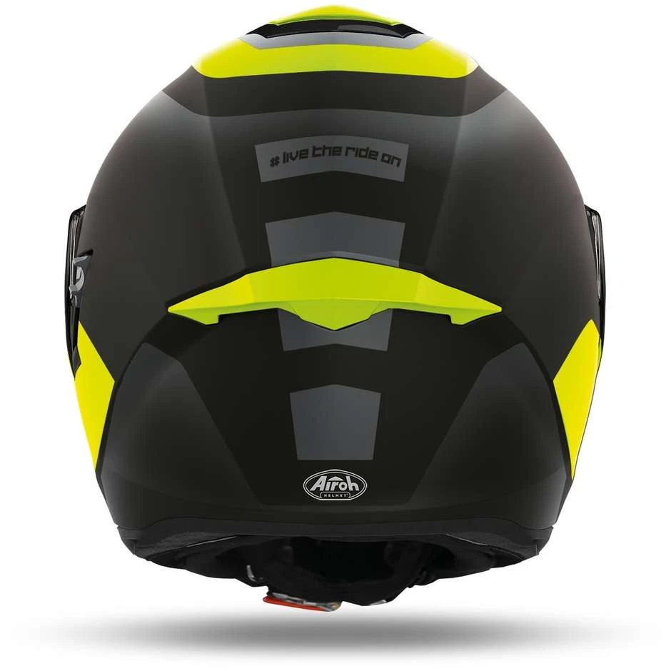 Casco Moto Integrale In Fibra Airoh ST 501 Dock Giallo Opaco 4 Casco Moto Integrale In Fibra Airoh ST 501 Dock Giallo Opaco - immagine 2