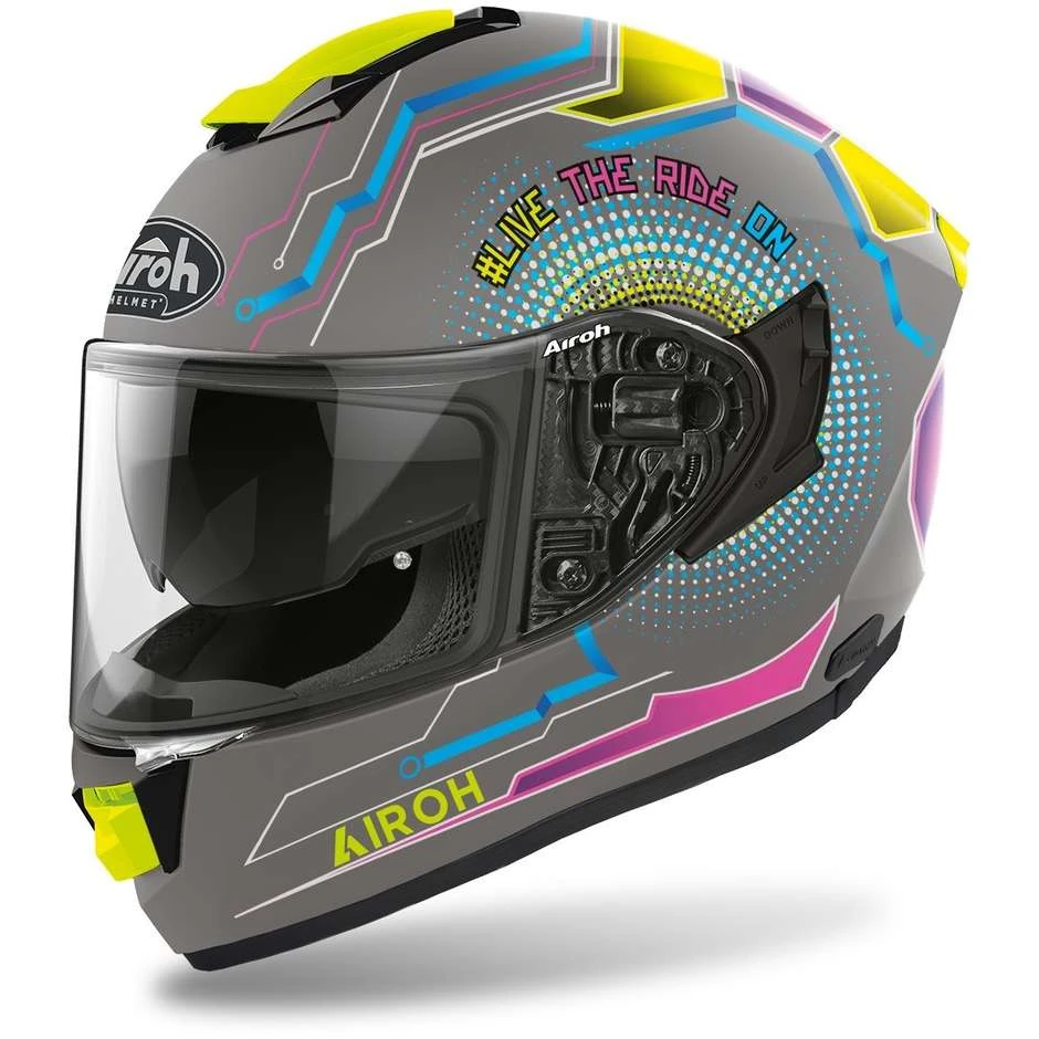 Casco Moto Integrale In Fibra Airoh ST 501 Power Opaco 3 Casco Moto Integrale In Fibra Airoh ST 501 Power Opaco
