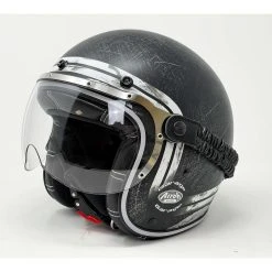 Casco Moto Jet Custom Airoh Garage Raw Opaco Con Occhiali -Vendite Airoh casco moto jet custom airoh garage raw opaco con occhiali 114452