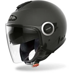 Casco Moto Jet Doppia Visiera Airoh HELIOS Color Antracite Opaco