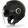 Casco Moto Jet Doppia Visiera Airoh HELIOS Color Nero Opaco
